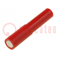 Capuchon magnétique; 12A; 70V; rouge; Taille de socle: 4mm