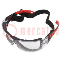 Safety spectacles; Lens: transparent; Protection class: II