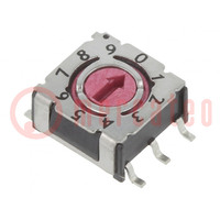 Encoding switch; DEC/BCD; Pos: 10; SMD; Rcont max: 80mΩ; P36