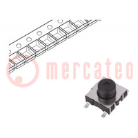 Microswitch TACT; SPST-NO; Pos: 2; 0.05A/42VDC; SMT; none; 2.2N