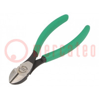 Pliers; side,cutting; handles with plastic grips; 140mm