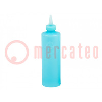 Eszköz: adagoló palack; kék (világos); polietilén; 450ml; ESD