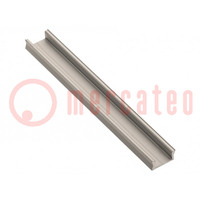 Profiles for LED modules; champagne; 1m; GLAX MINI; aluminium