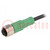 Connection lead; M12; PIN: 5; straight; 1.5m; plug; 60VAC; 4A; PUR
