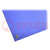 Bench mat; ESD; L: 1.2m; W: 0.6m; Thk: 2.4mm; PVC,vinyl; blue; <40MΩ