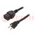 Câble; 3x14AWG; IEC C19 femelle,NEMA 5-15 (B) prise; PVC; 2,5m