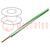 Przewód; H05V-K,LgY; linka; Cu; 0,5mm2; PVC; biało-zielony; 100m