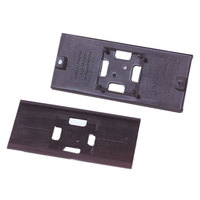 Kennflex Schilderträger aus PBT-Kunststoff schwarz, Größe 10,00 cm x 5,00 cm