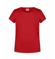 James & Nicholson T-Shirt für Mädchen in klassischer Form 8007G Gr. 122/128 red