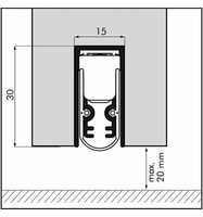 Ellen Türbodendichtung Soundproof si, 833 mm z. Einn. m. Montagew.