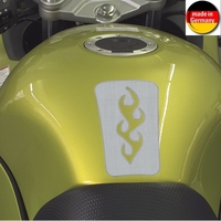 HR Prewoodec Universal Motorrad Moped Bike Tankpad - Flamme - 137 x 85 x 2 mm - Made in Germany
