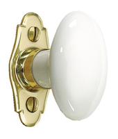 BOUTON DE FENÊTRE SUR LATINE EN PORCELAINE BLANCHE - MERIGOUS