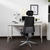 Bürostuhl / Chefsessel PRO-TEC 400 Stoff schwarz Alu poliert hjh OFFICE