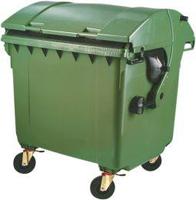 Müllcontainer 1.1cbm Kst Flachdeckel grün
