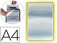 Marco adhesivo reposicionable A4 AMARILLO Magneto de Tarifold -Pack de 2 marcos