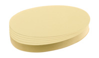 Moderationskarte Oval, 190 x 110 mm, Altpapier, 500 Stück, gelb