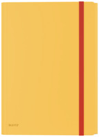 Eckspannermappe Cosy, A4, PP, mit Tasche, gelb