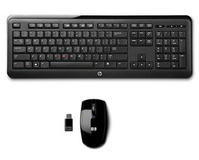 HP 640985-CG1 keyboard Mouse included RF Wireless Czech Black