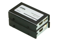 ATEN VE803 Audio-/Video-Leistungsverstärker AV-Sender & -Empfänger Schwarz, Grau
