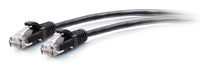 C2G 0.3m Cat6a Snagless Unshielded (UTP) Slim Ethernet Patch Cable - Black