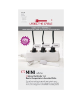 Label-the-cable MINI kabelbinder Klittenband Wit 10 stuk(s)