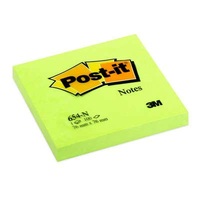 3M 654-NG zelfklevend notitiepapier Vierkant Groen 100 vel Zelfplakkend