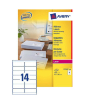 Avery L7163-500 addressing label White Self-adhesive label