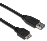 Alcasa 1m, USB 3.0 A - MicroUSB3.0 B USB Kabel USB 3.2 Gen 1 (3.1 Gen 1) USB A Micro-USB B Schwarz