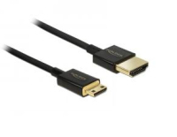 DeLOCK HDMI-A/HDMI Mini-C, 2 m HDMI-Kabel HDMI Typ A (Standard) HDMI Type C (Mini) Schwarz