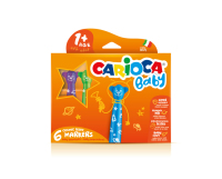 Carioca Teddy Marker 1+ viltstift Extra vet Meerkleurig 6 stuk(s)