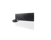 Lenovo 4X30M39462 toetsenbord Inclusief muis RF Draadloos Belgisch, Engels Zwart