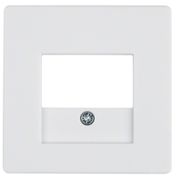 Hager 10336089 veiligheidsplaatje voor stopcontacten Wit