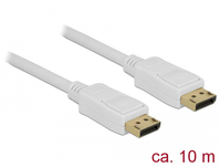 DeLOCK 84863 DisplayPort kabel 10 m Wit