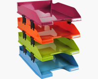 Exacompta 113298SETD desk tray/organizer Polystyrene Multicolour