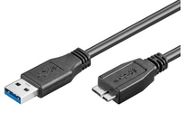 Goobay 95026 kabel USB 1,8 m USB A Micro-USB B Czarny