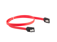 Lanberg CA-SASA-14CU-0030-R kabel SATA 0,3 m SATA 7-pin Czerwony