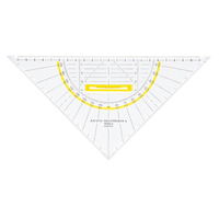 Aristo AR1555/4 Triángulo de 45° Polimetilmetacrilato (PMMA) Transparente 1 pieza(s)
