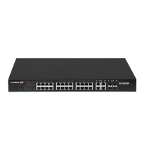 Edimax ES-5424P network switch Managed Fast Ethernet (10/100) Power over Ethernet (PoE) 1U Black