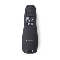 Gembird *Wireless presenter with laser pointer pointeur lumineux 660 nm 10 m Noir