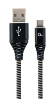 Gembird CC-USB2B-AMCM-2M-BW USB-kabel USB 2.0 USB A USB C Zwart, Wit