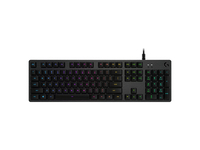 Logitech G G512 Carbon RGB Mechanical Gaming Keyboard, GX Blue (Clicky) billentyűzet Játék USB Északi Szén