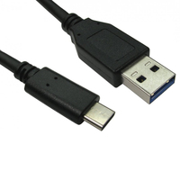 Target USB3C-921 USB cable 1 m USB 3.2 Gen 1 (3.1 Gen 1) USB C USB A Black