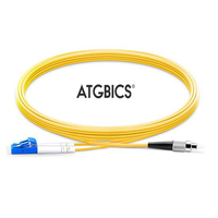 ATGBICS LC-FC OS2, Fibre Optic Cable, Singlemode, Duplex, Yellow, 5m