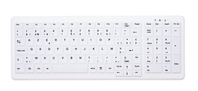 CHERRY AK-C7000 teclado RF inalámbrica + USB AZERTY Belga Blanco