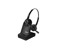 Agent AW80 Binaural Headset Wireless Head-band Office/Call center Bluetooth Black