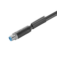 Weidmüller 2455211000 cable para sensor y actuador 10 m M12 Negro