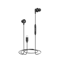 Thomson 00132990 auricular y casco Auriculares Alámbrico Dentro de oído Llamadas/Música USB Tipo C Negro