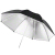 Walimex 17675 paraplu Zwart, Zilver
