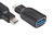 CLUB3D CAA-1521 csatlakozó átlakító USB Type C 3.1 USB 3.0 Fekete