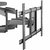 StarTech.com TV Wall Mount supports up to 70 inch VESA Displays - Low Profile Full Motion Universal TV Flat Screen Wall Mount - Heavy Duty Adjustable Tilt/Swivel Articulating Ar...